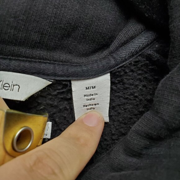 Calvin Klein Jacket Womens Medium Black Soft Touch Fleece Full Zip Jacket - Picture 3 of 9